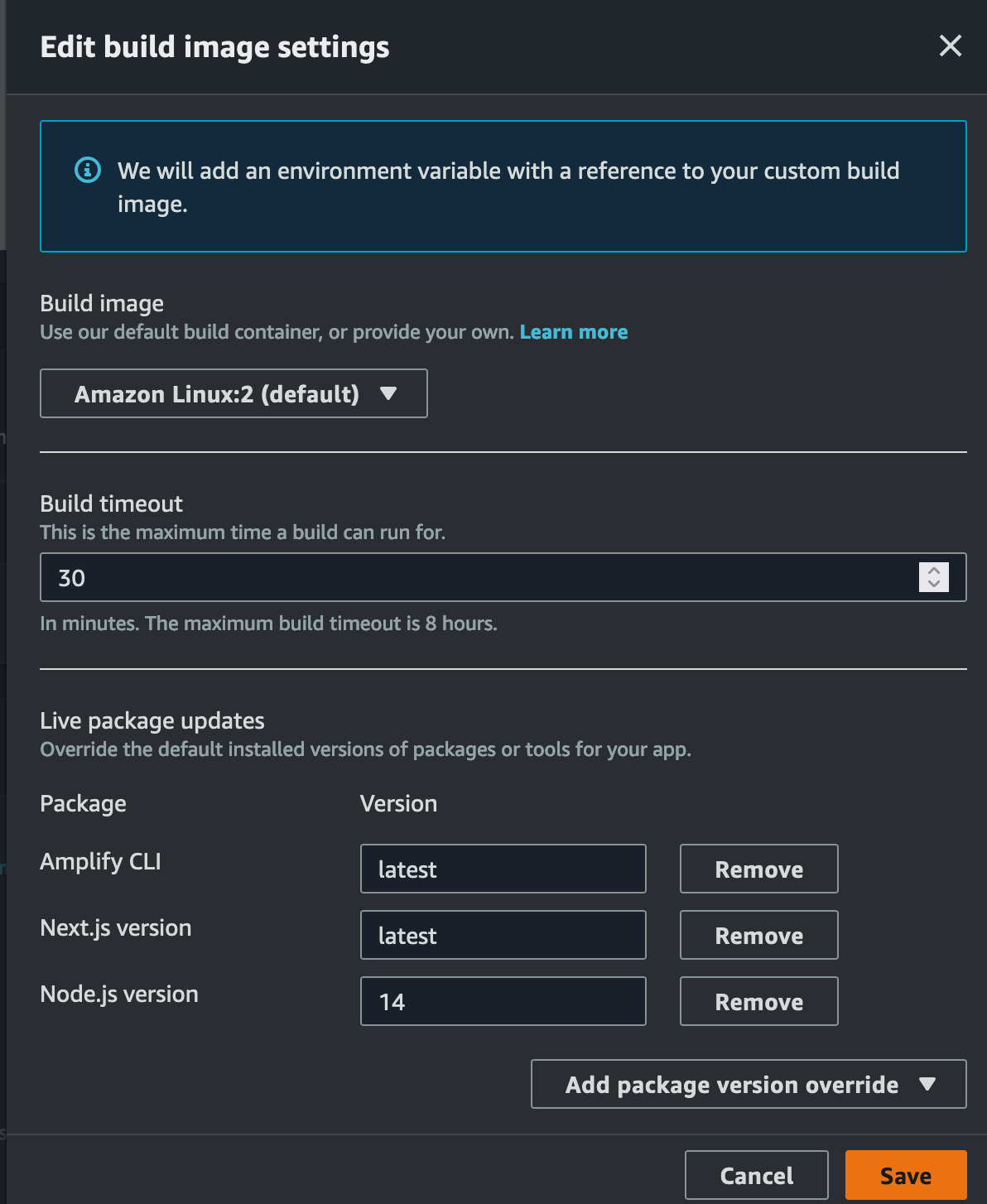 UpdateBuildSettings