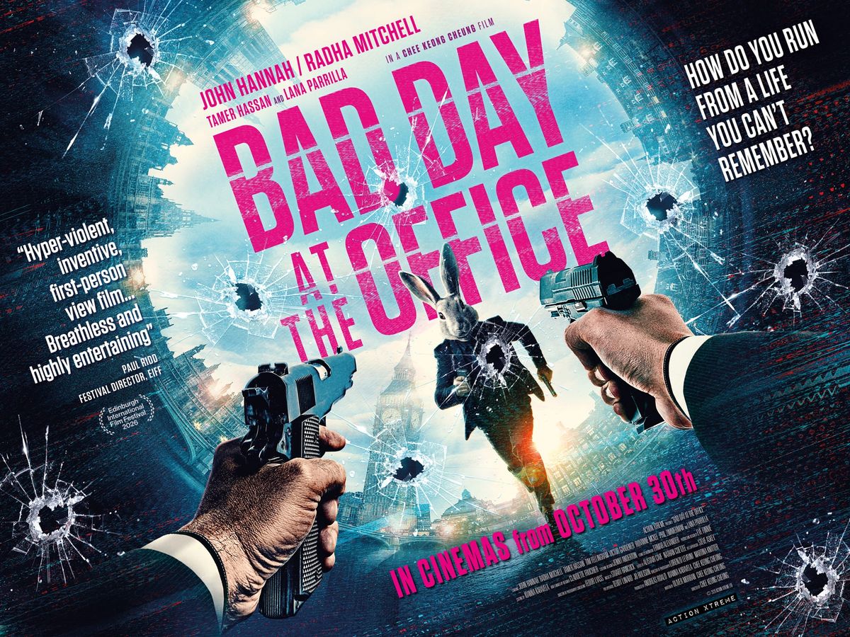 John Hannah as Karl in the first-person thriller Bad Day at the Office
