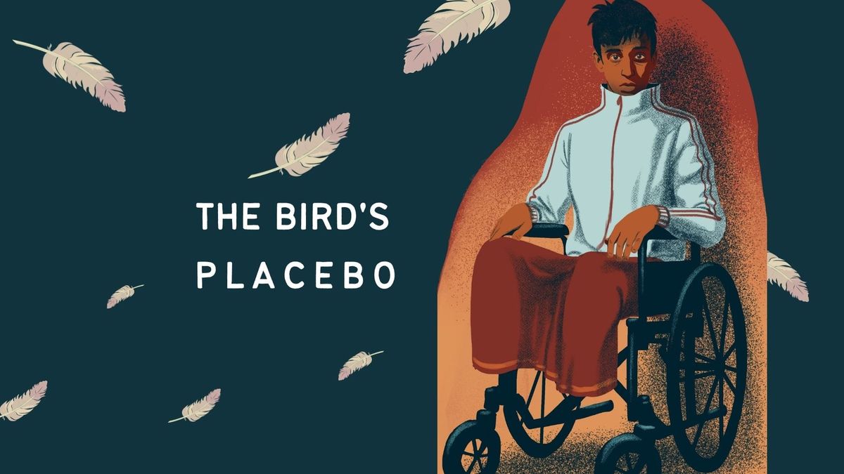 A still from Rami Jarboui's animated short The Bird's Placebo