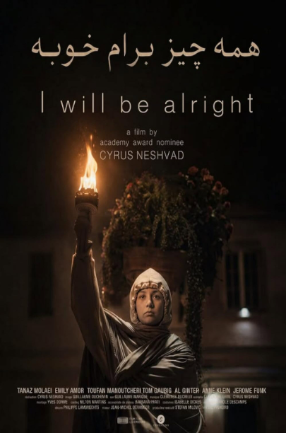 A young refugee poses as the Statue of Liberty in Cyrus Neshvad's short I Will Be Alright