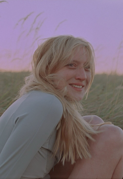Nadiia Karpova as a young Ukrainian soldier on leave in Maryna Er Gorbach's experimental short Rotation