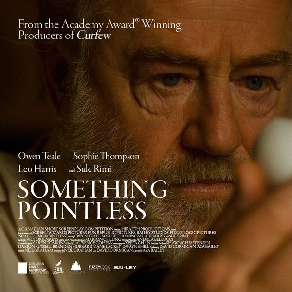 Owen Teale builds his eggshell wall in the short film Something Pointless