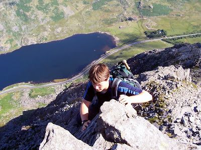 Tryfan scrambling Tryfan scrambling