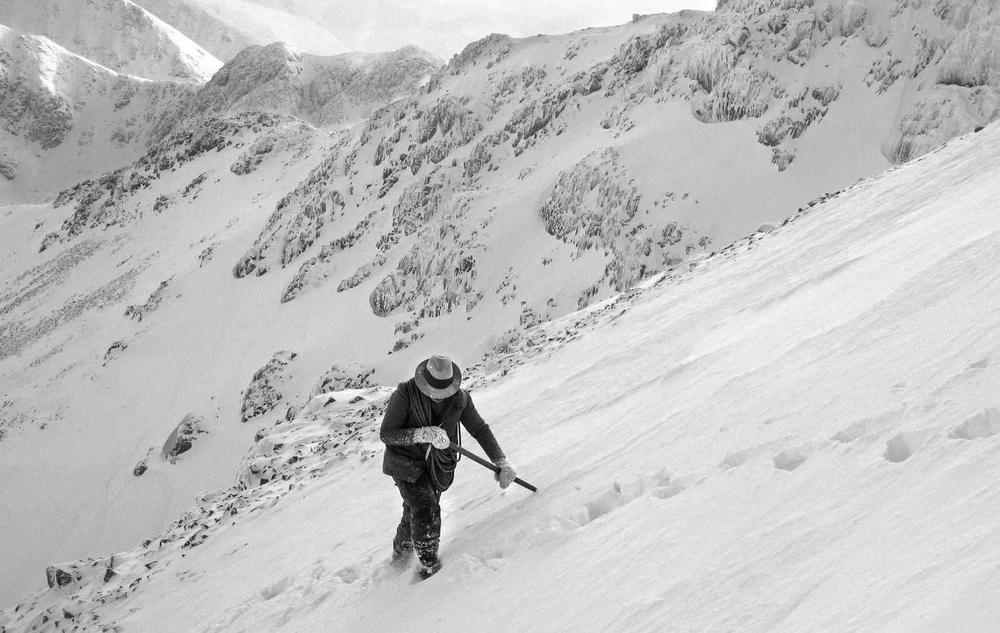 Ten years ago: winter climbing in Glen Coe with the equipment of the pioneers