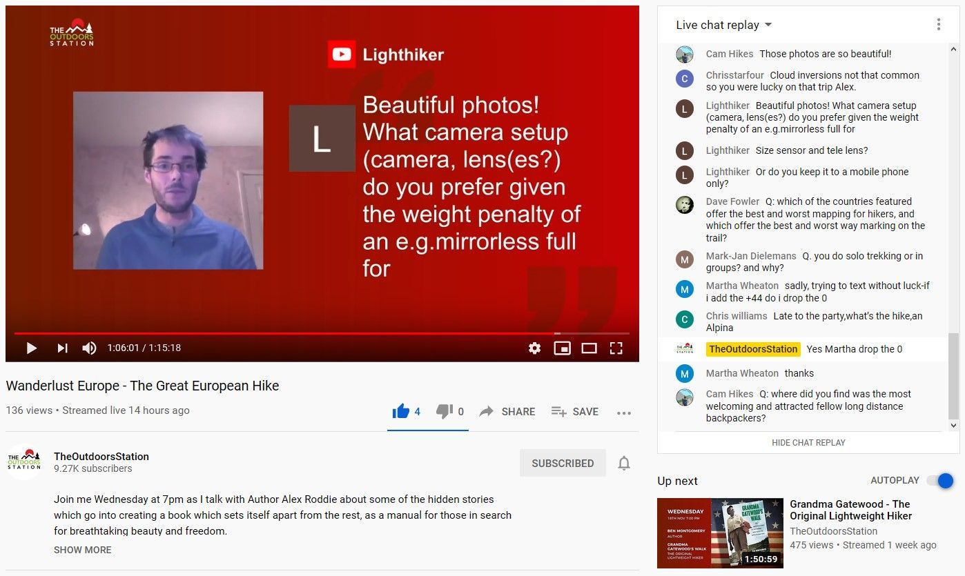 Outdoor publishing, Europe’s best hiking, the camera I use in the hills, and more: in conversation on YouTube with the Outdoors Station