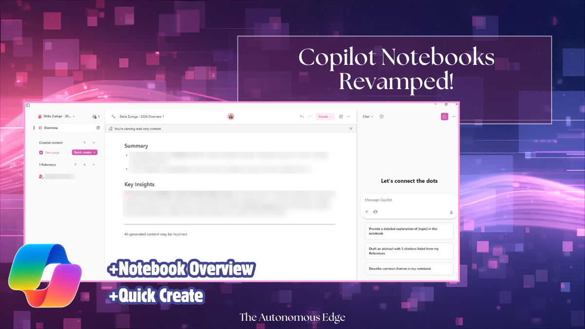 The New Copilot Notebook Interface