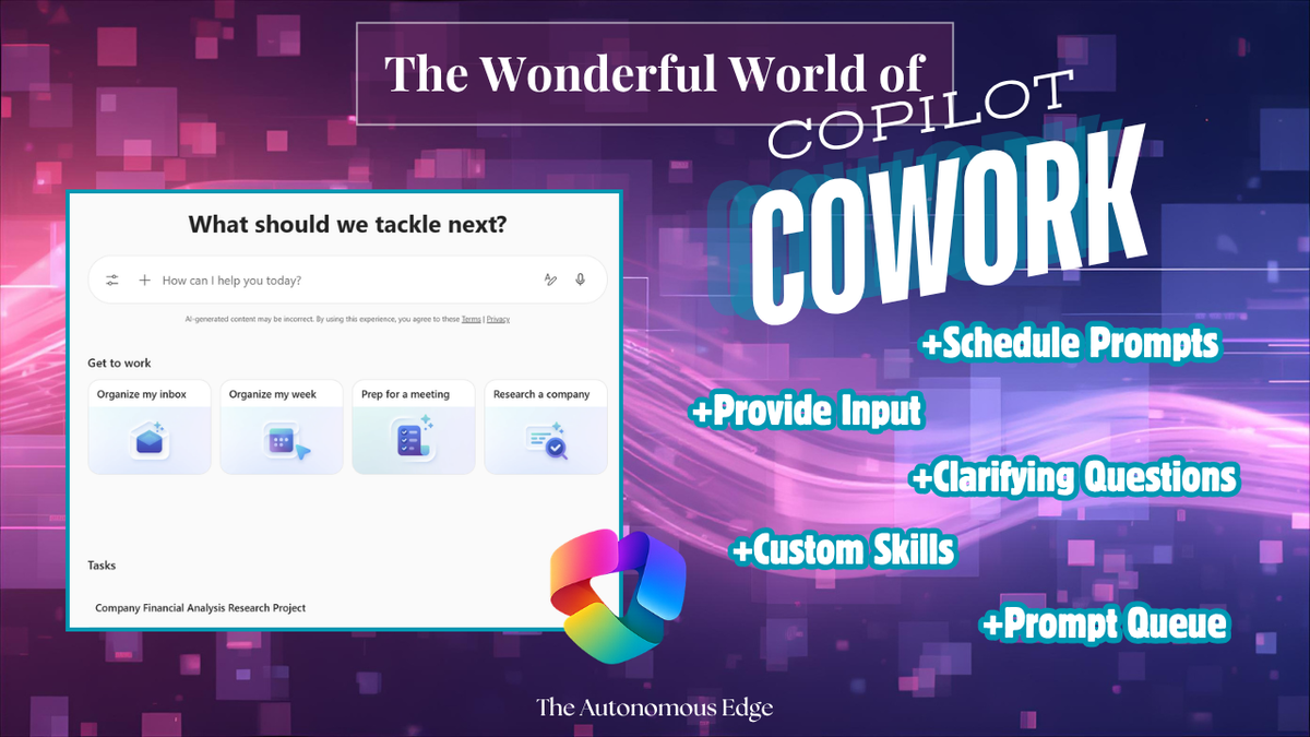 The Wonderful World of Copilot Cowork