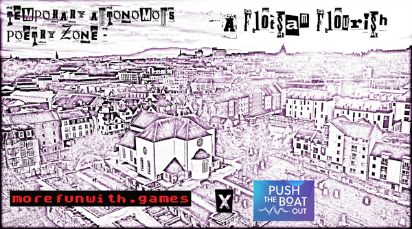 Picture of Edinburgh from drone overlooking Canongate Kirl towards Pentland stylised 