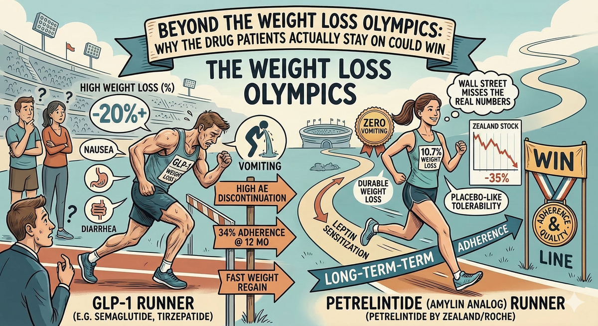 Beyond the Weight Loss Olympics: Why the Drug Patients Actually Stay On Longer Could Win