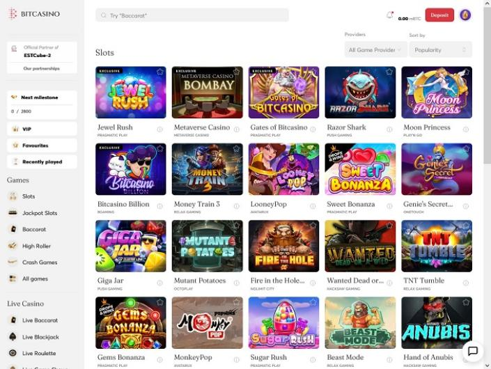 Casino Review: Bitcasino.io - Preview 2