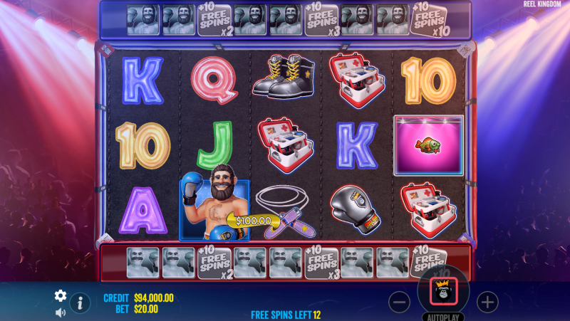 Screenshot of Big Bass Boxing Bonus - Free Spins Bonus Round!
