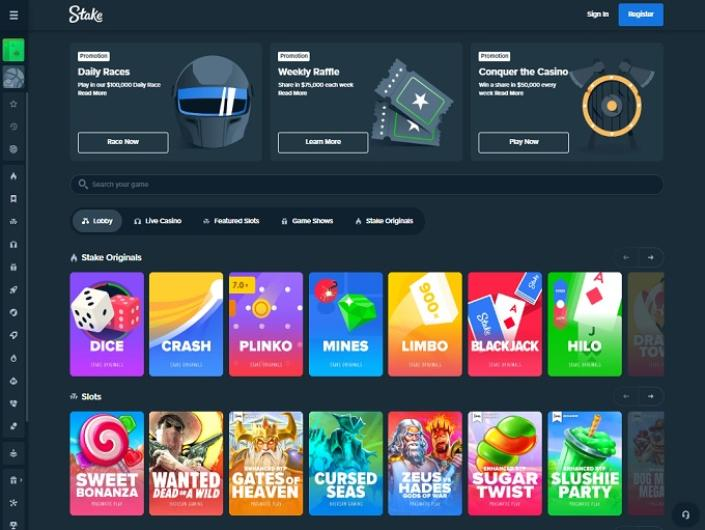 exclusives catalog from Stake.com