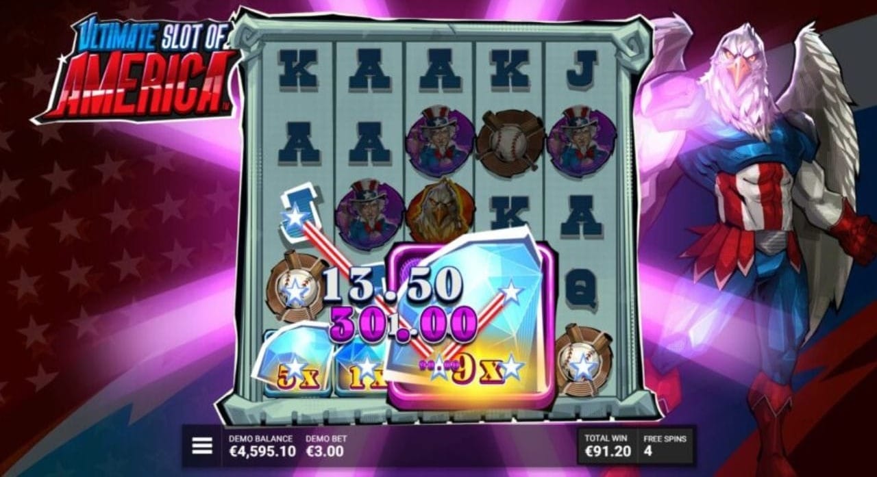 bonus feature of ultimate slot of america gameplay