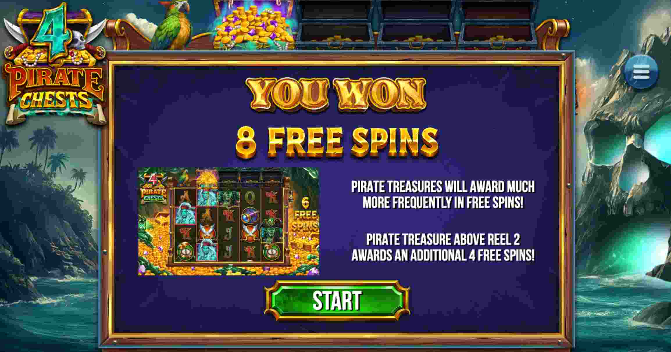Bonus Feature Screenshot - 4 Pirates Chests