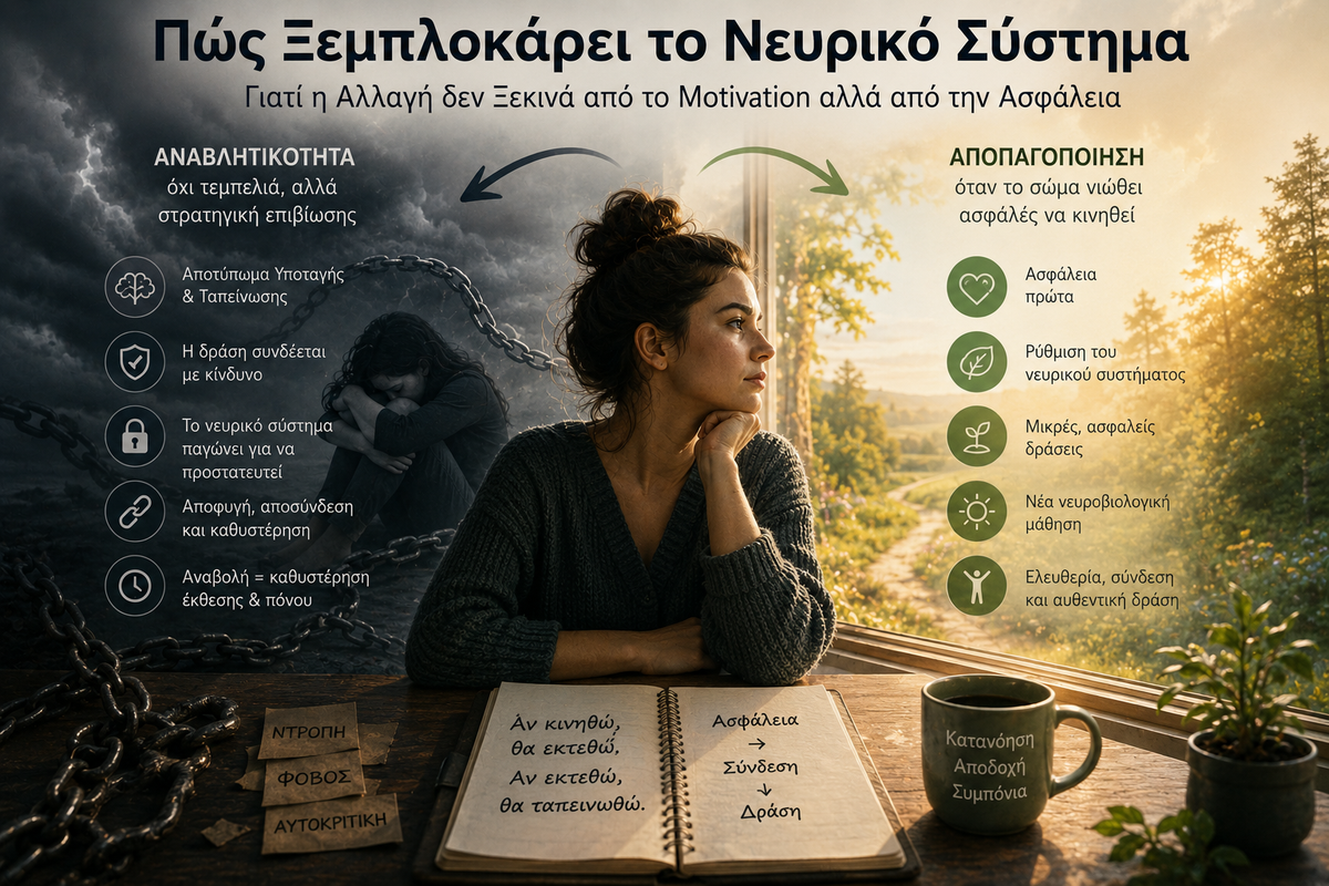 Beyond Willpower: Κατανόηση της Αναβλητικότητας ως Στρατηγικής Επιβίωσης