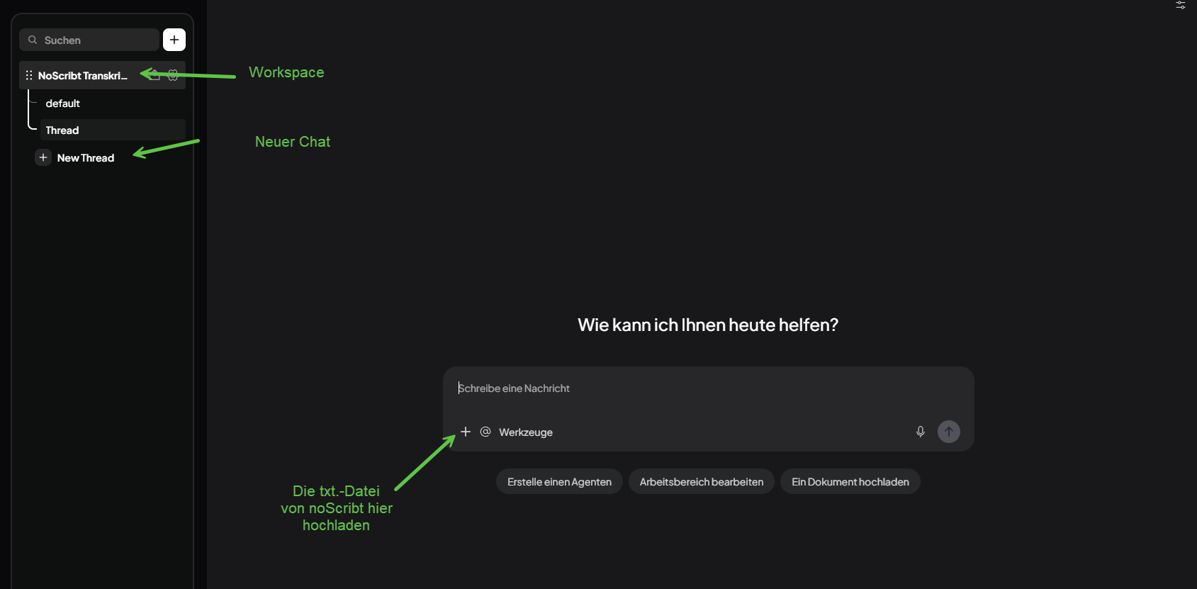 Das Transkript ist fertig, jetzt wird daraus ein Protokoll