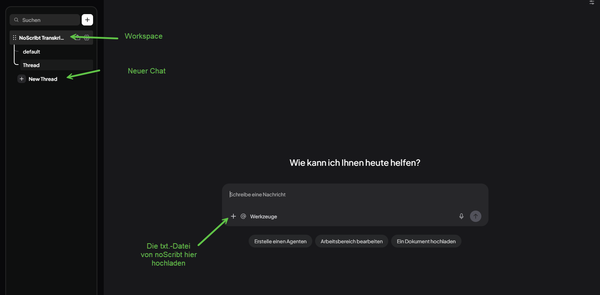 Das Transkript ist fertig, jetzt wird daraus ein Protokoll