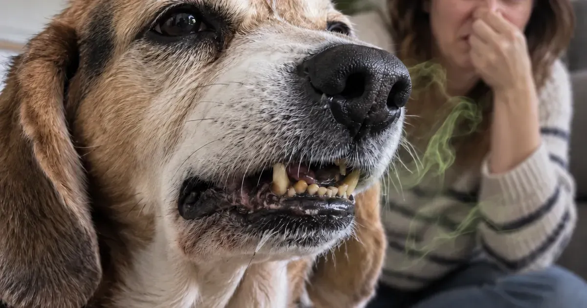 ¿Su perro tiene mal aliento? Sus dientes podrían necesitar atención