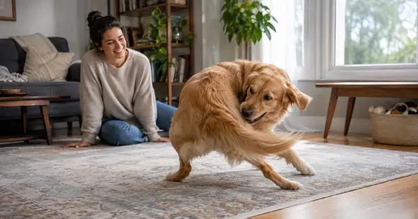 Eso que hace tu mascota y parece gracioso podría esconder un problema