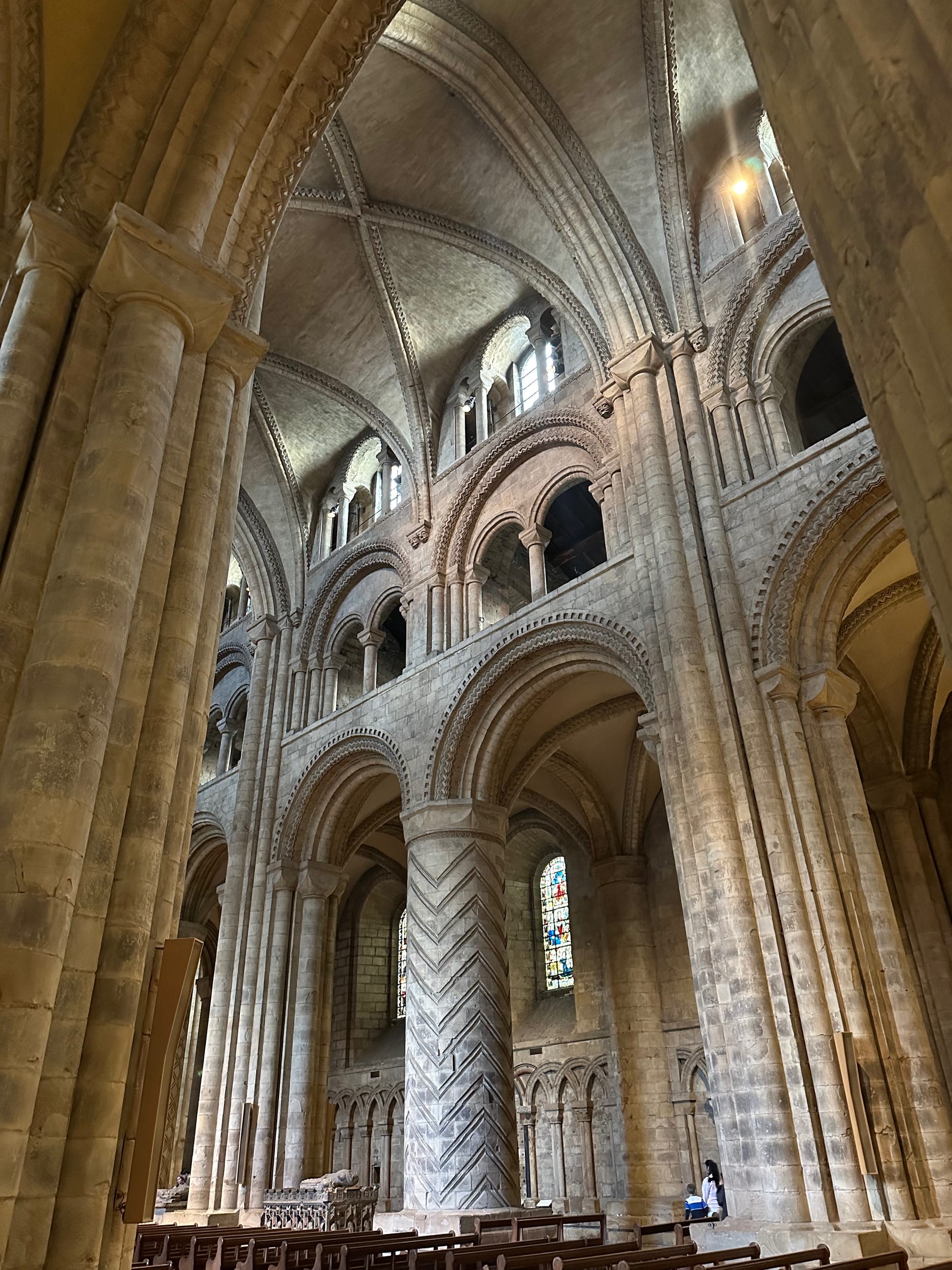 Romanesque interior at Durham Cathedral
