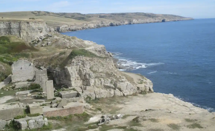 Country diary: Quarries dot the coastline over the milky blue Channel | Coastlines | The Guardian