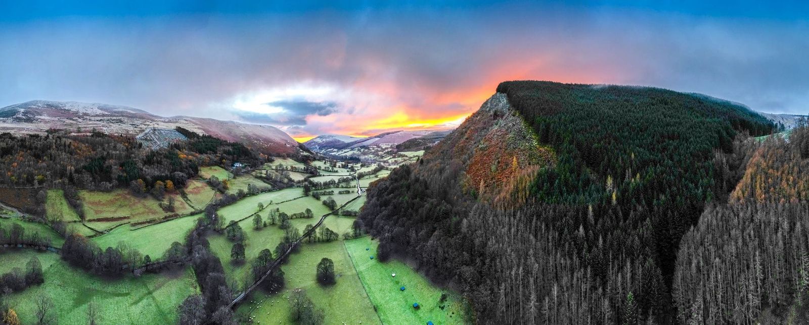The valley at Pennant Melangell in Wales