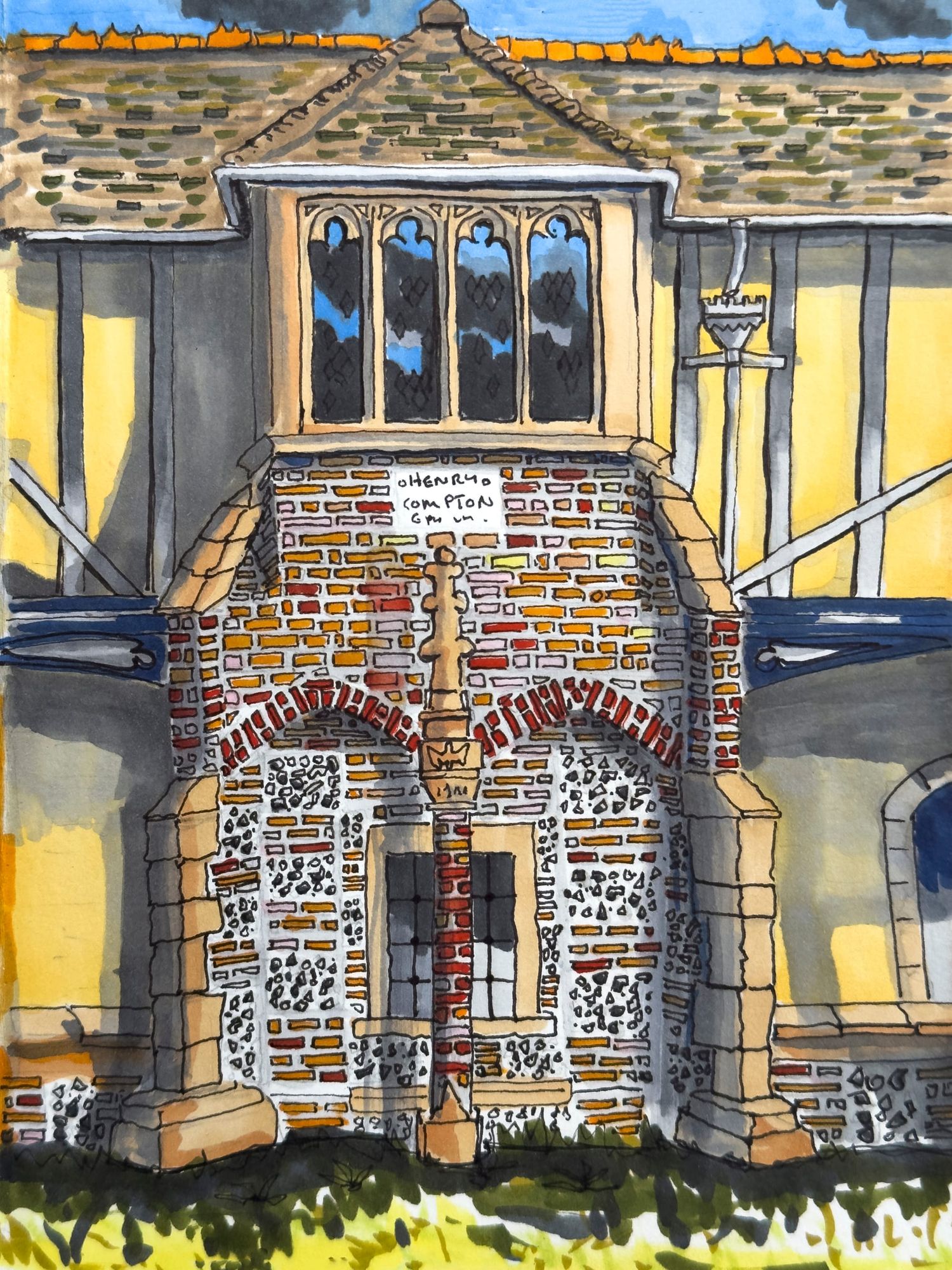 🎨 Atelier: Ambulatory, St Cross, Winchester. Signed, Limited Edition Print of 50no.