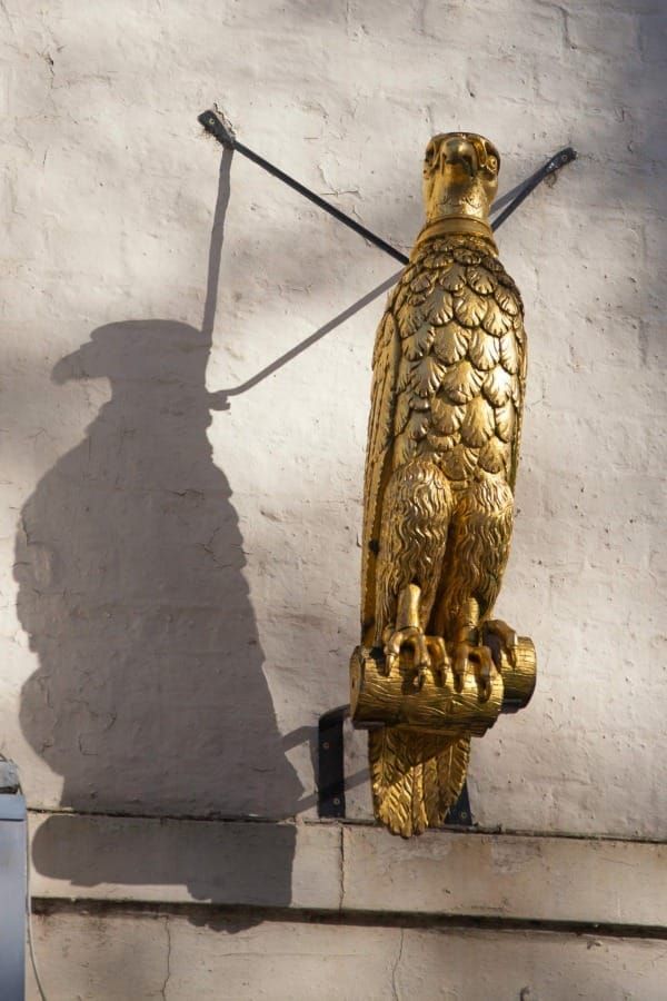 ✨ Treasure Hoard: The C18th Gilded Falcon Sign, Micklegate, York