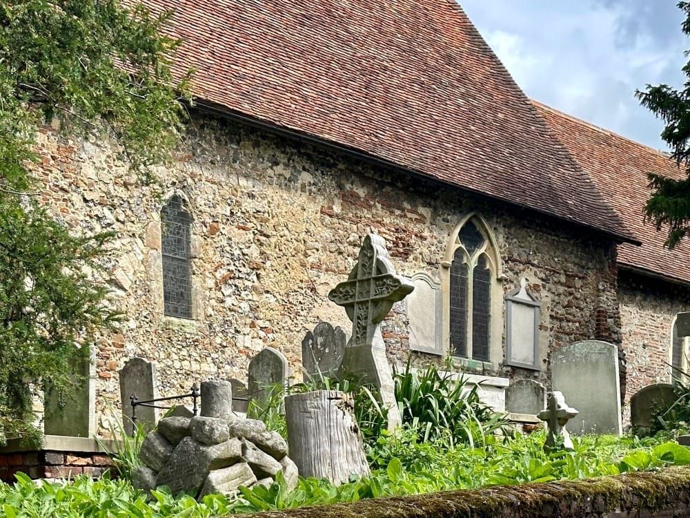 ✨ Treasure Hoard: Roman bricks in the wall at St. Martin's, Canterbury