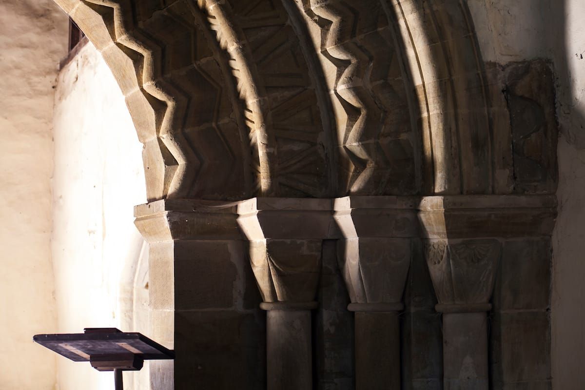✨ Treasure Hoard: The chancel arch at St. Michael, Upton Cressett