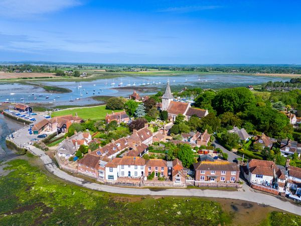 Aerial Video of Holy Trinity, Bosham, West Sussex.
