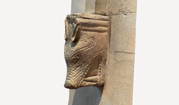 ⛫ The Cast Room: Saxon Animal Head, St. Mary Deerhurst.