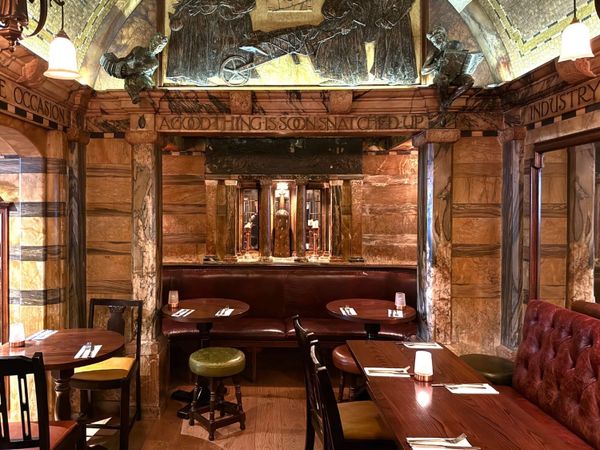 ✨ Treasure Hoard: The Repoussé work at The Black Friar Pub, London.