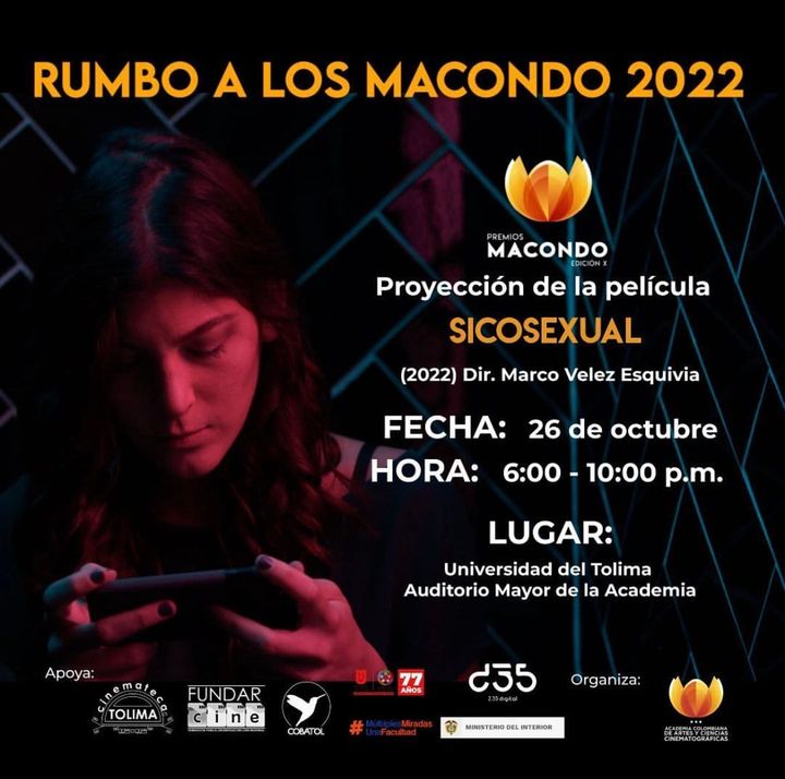 Sicosexual rumbo a los Premios Macondo 2022