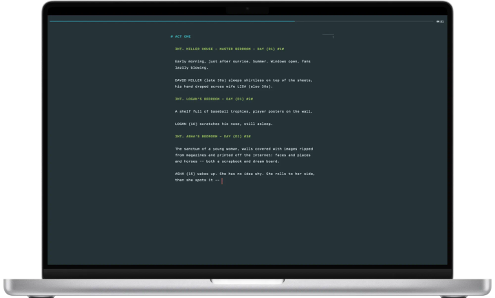 Highland Pro, el programa que uso para escribir guiones
