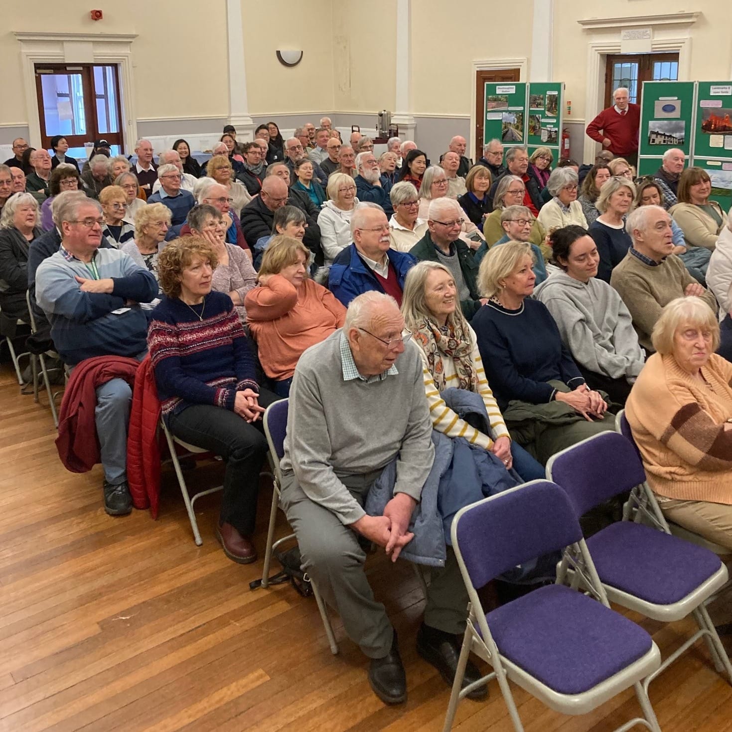 A packed audience for Po Ling's presentation recently