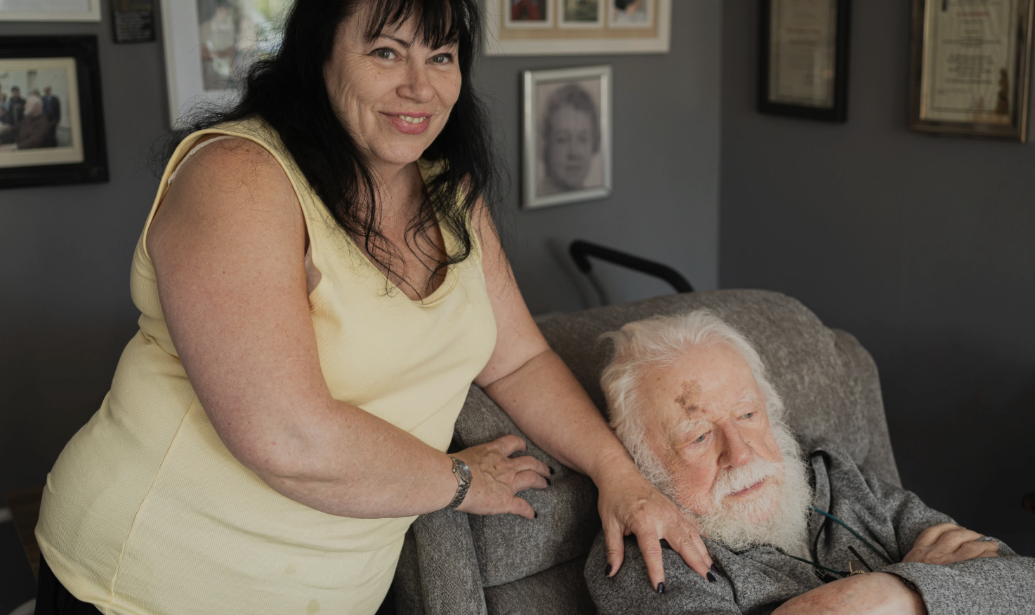 Colette, 55, with her uncle