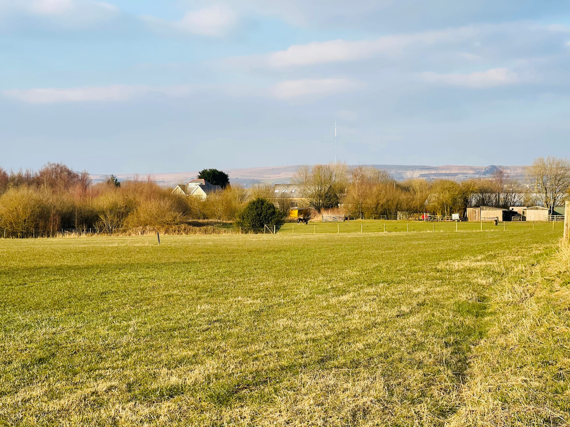 How they used to look... some of the green fields near the west of Wingates site, pictured in 2021