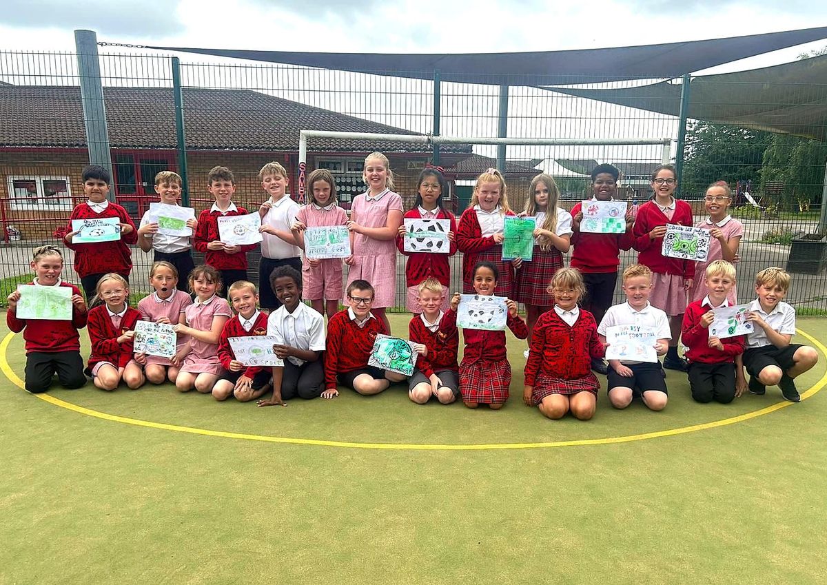 Football club partners with Westhoughton school in art project