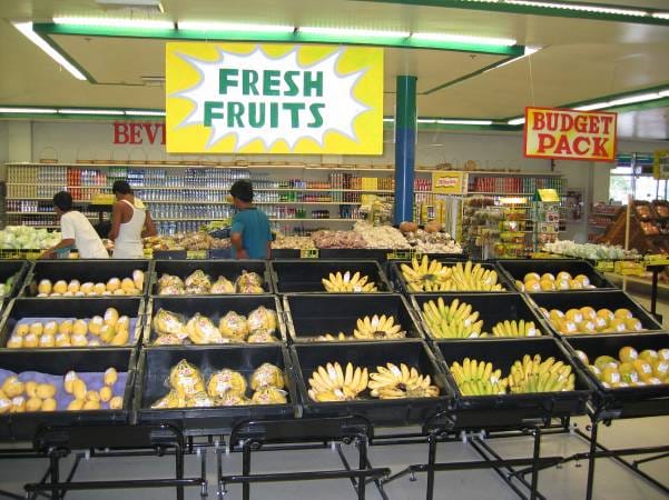 Bananes au supermarché