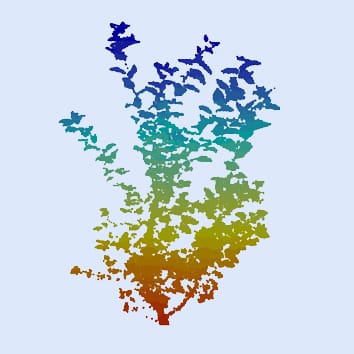 Remote sensing and 3-D sapling reconstruction