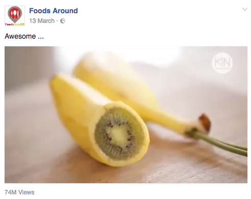 Kiwi en piel de plátano
