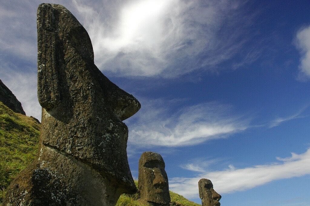 Moai on Rapa Nui
