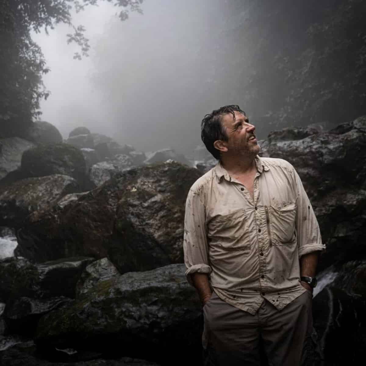 A botanist stares in wonder at the Ecuadorian rainforest.