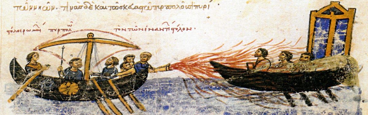 Image&nbsp;: Extrait du synopsis des histoires de John Skylitzes, XIIe&nbsp;siècle.