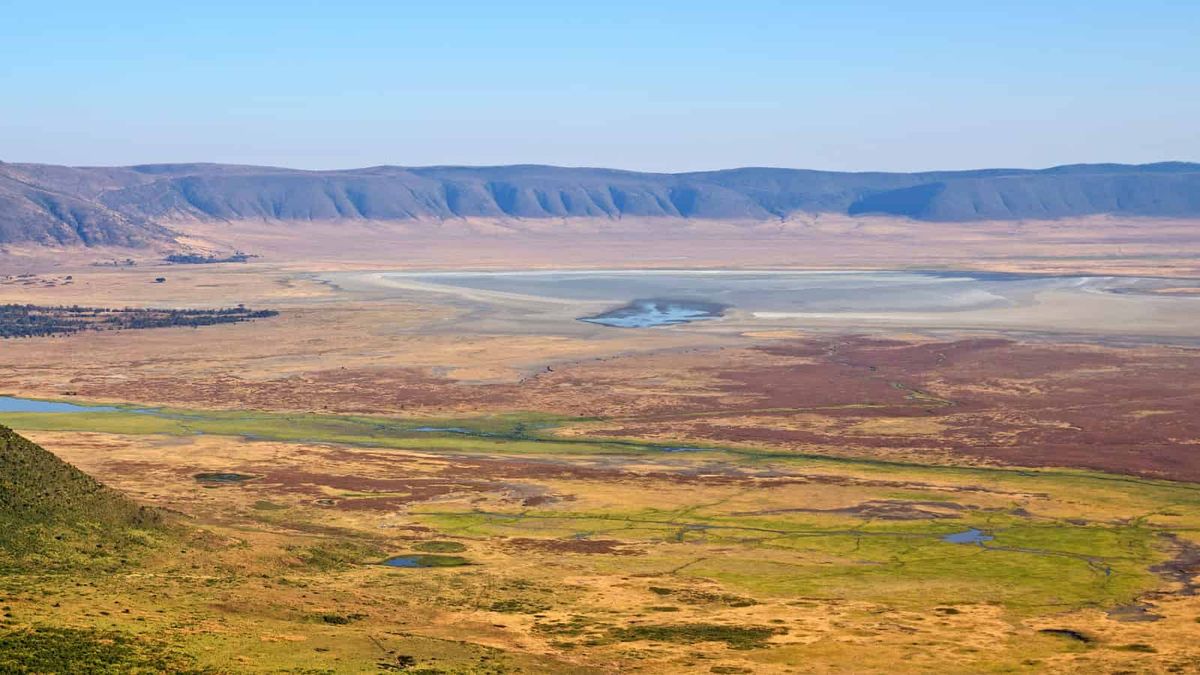 El cráter de Ngorongoro en Tanzania