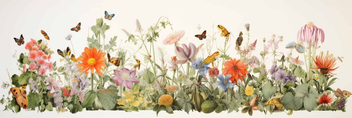 Computer-generated flowers attract digital pollinators.