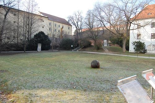 Mendel's garden in St. Thomas's Abbey, Brno.