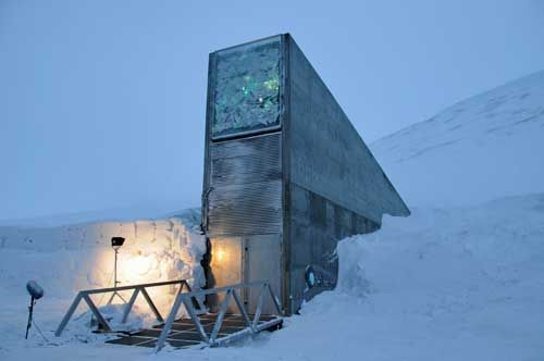 Entrance to the seed vault