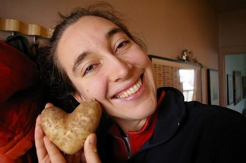 Heart-shaped potato